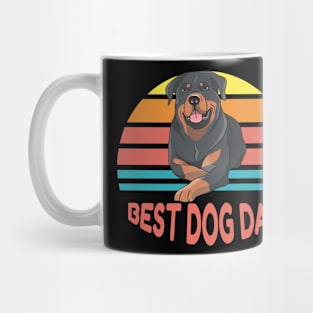 Best dog dad of rottweiler Mug